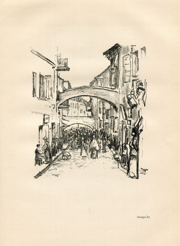 Hermann Struck, JUDENGASSE IN WILNA