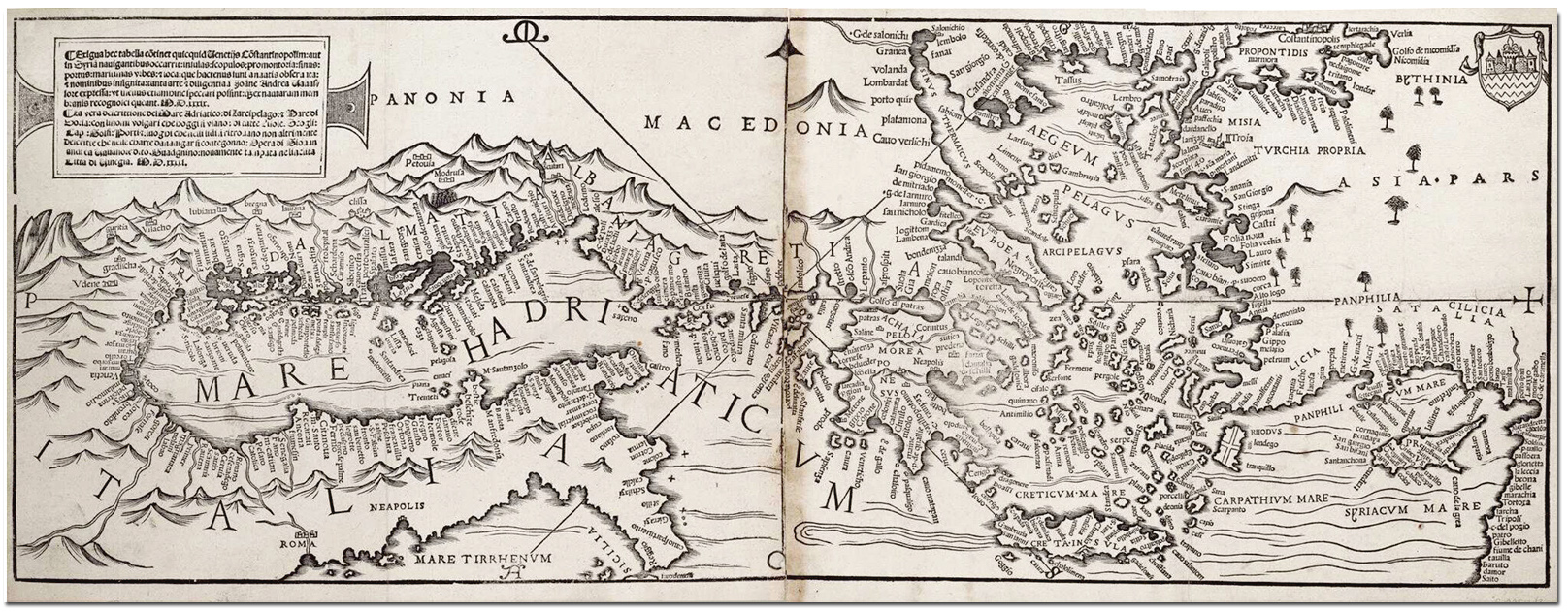 La vera descrittione del Mare Adriatico
