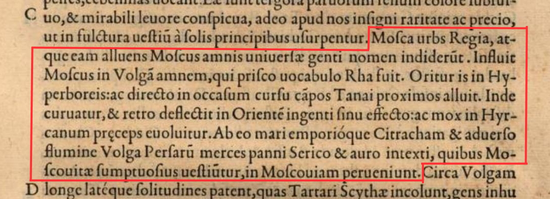Pauli Iouii Nouocomensis episcopi Nucerini, Historiarum sui temporis tomus primus, XXIIII. Paris: Michel de Vascosan, 1553. Lib. XIII. Fol. 129R-C.