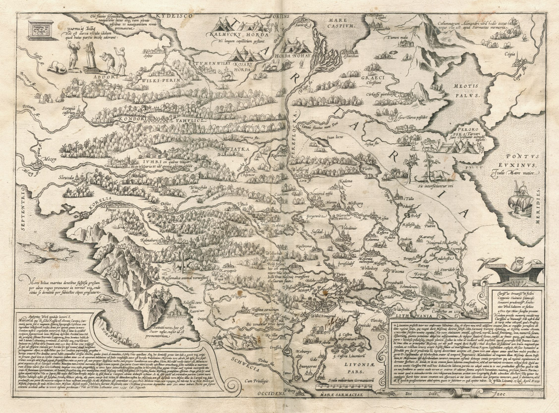 Вид-Ляцкий. Карта Московии, 1570