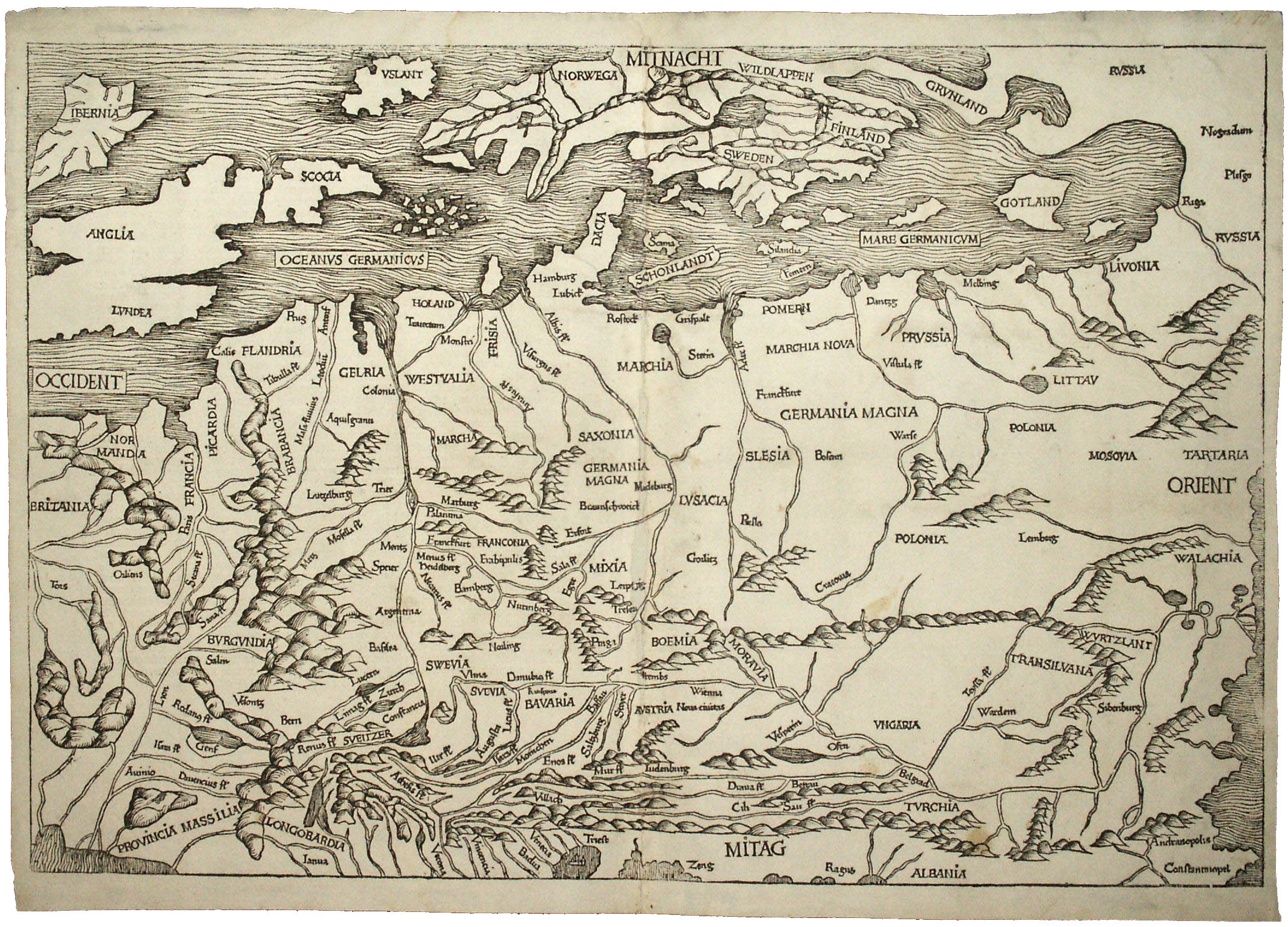 Мюнцер-Шедель. Germania Magna, 1493