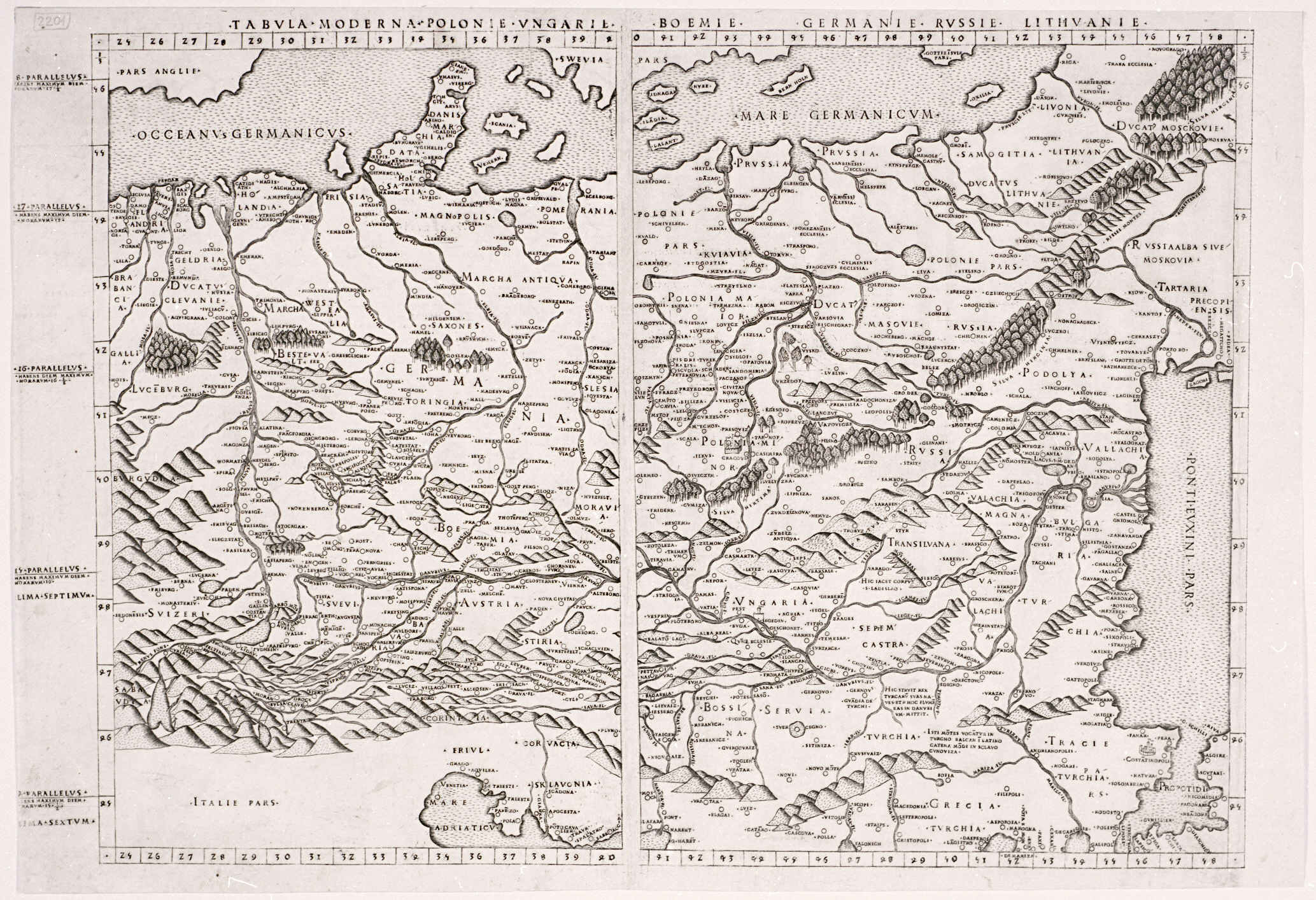 Беневентано-Ваповский. Tabula Moderna Polonie..., 1507