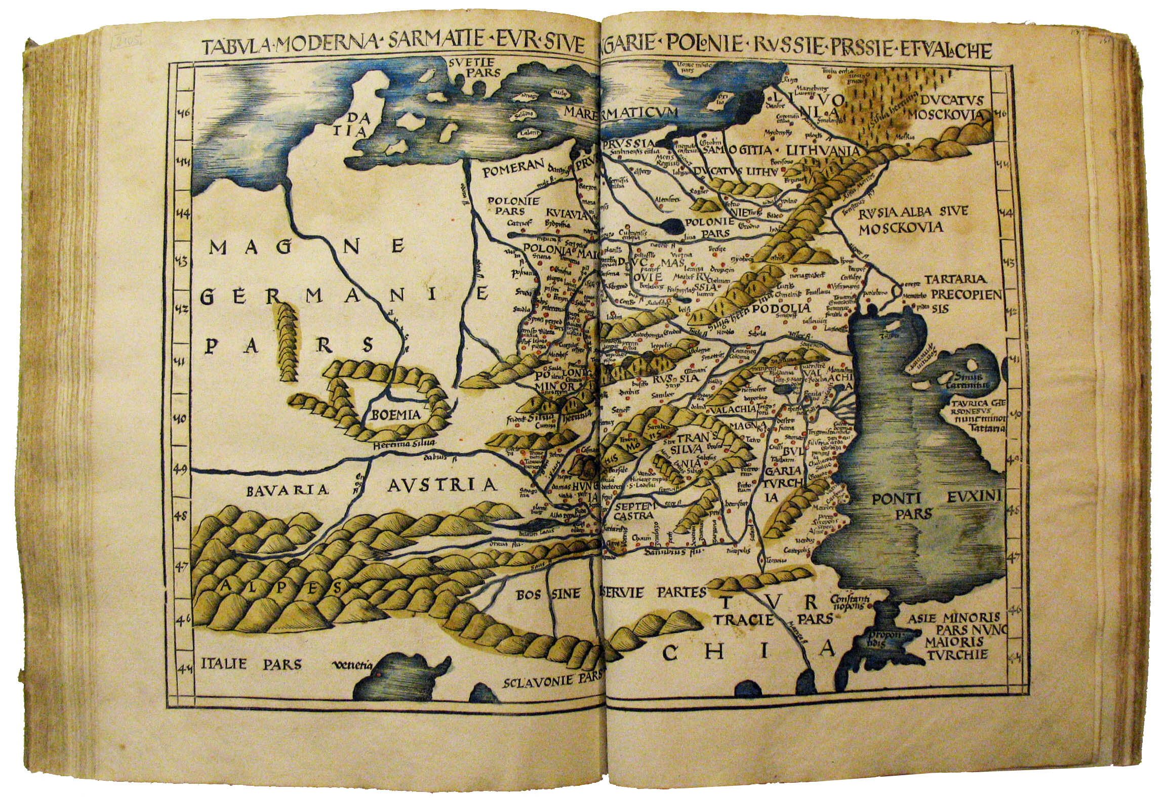 Вальдзеемюллер. Tabula Moderna Sarmatie..., 1513