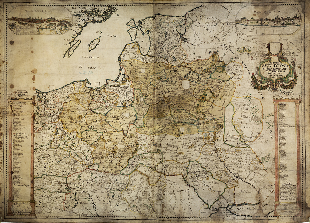 Geographica REGNI POLONIAE ET INCORPORATAR, Israel Hoppe (1601-1679)