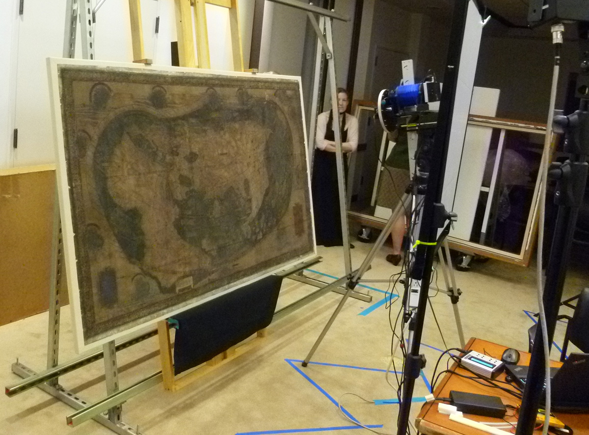 the world map made c.1491 by Henricus Martellus