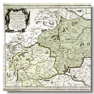 старая карта Вильня