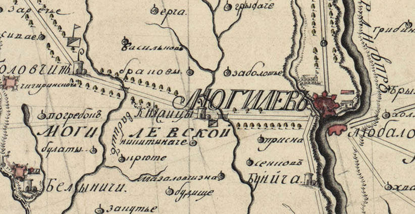 Генеральная карта Могилевской губернии, 1770