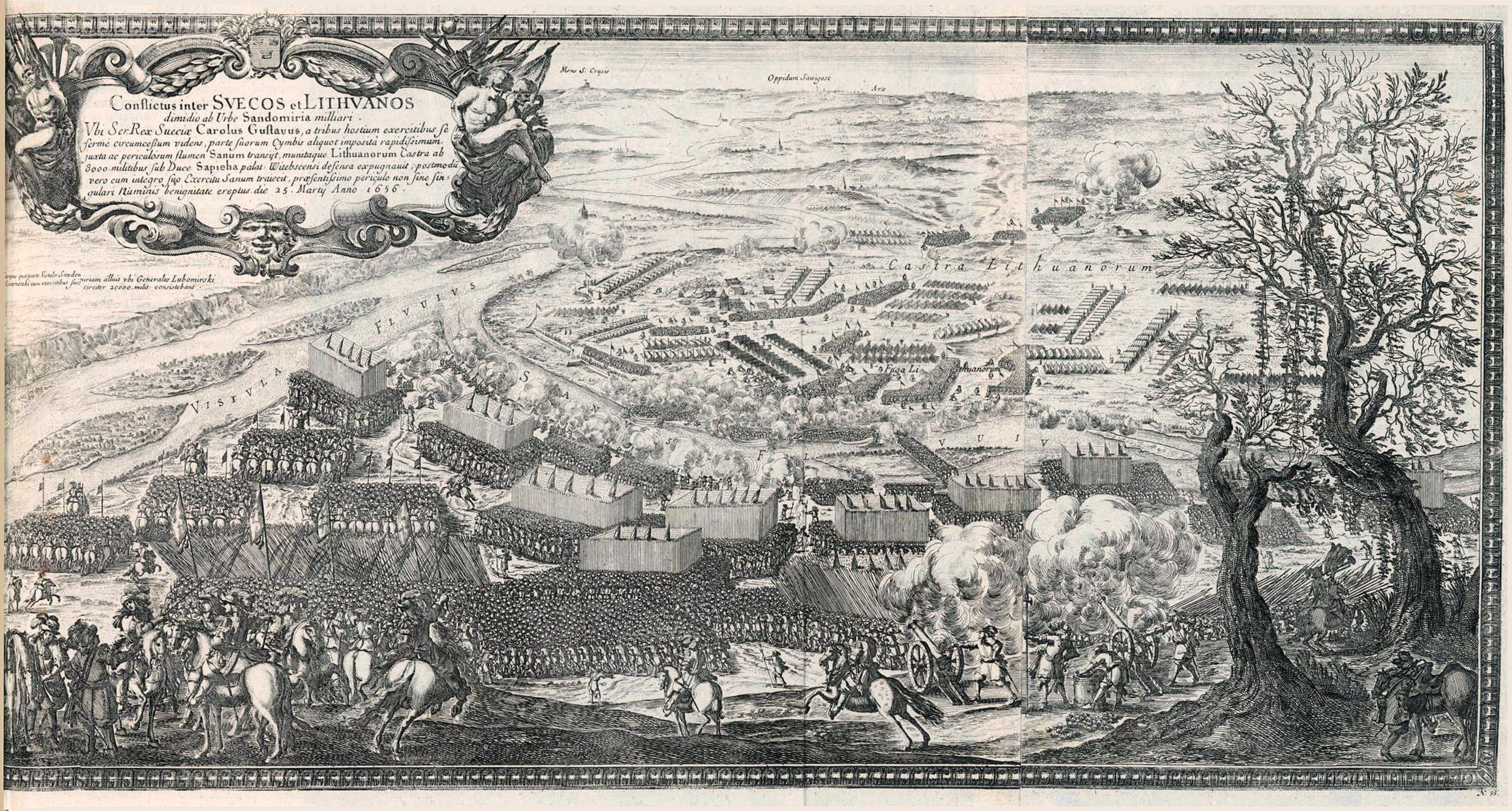 Сандамір 1656 год, Dahlber-Pufendorf