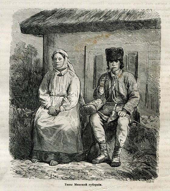 Беларускае Палессе, Тыпы Мінскай губерніі, 1882